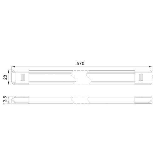 Luz Led Interior 58cm  "Fhk CA7080"