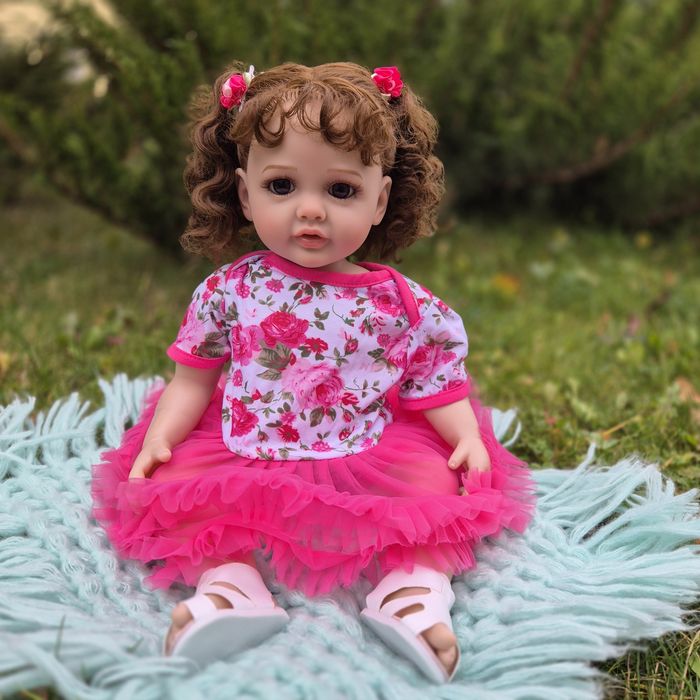 Реборн 55 см, вінілова,  Reborn кукла  Лялька