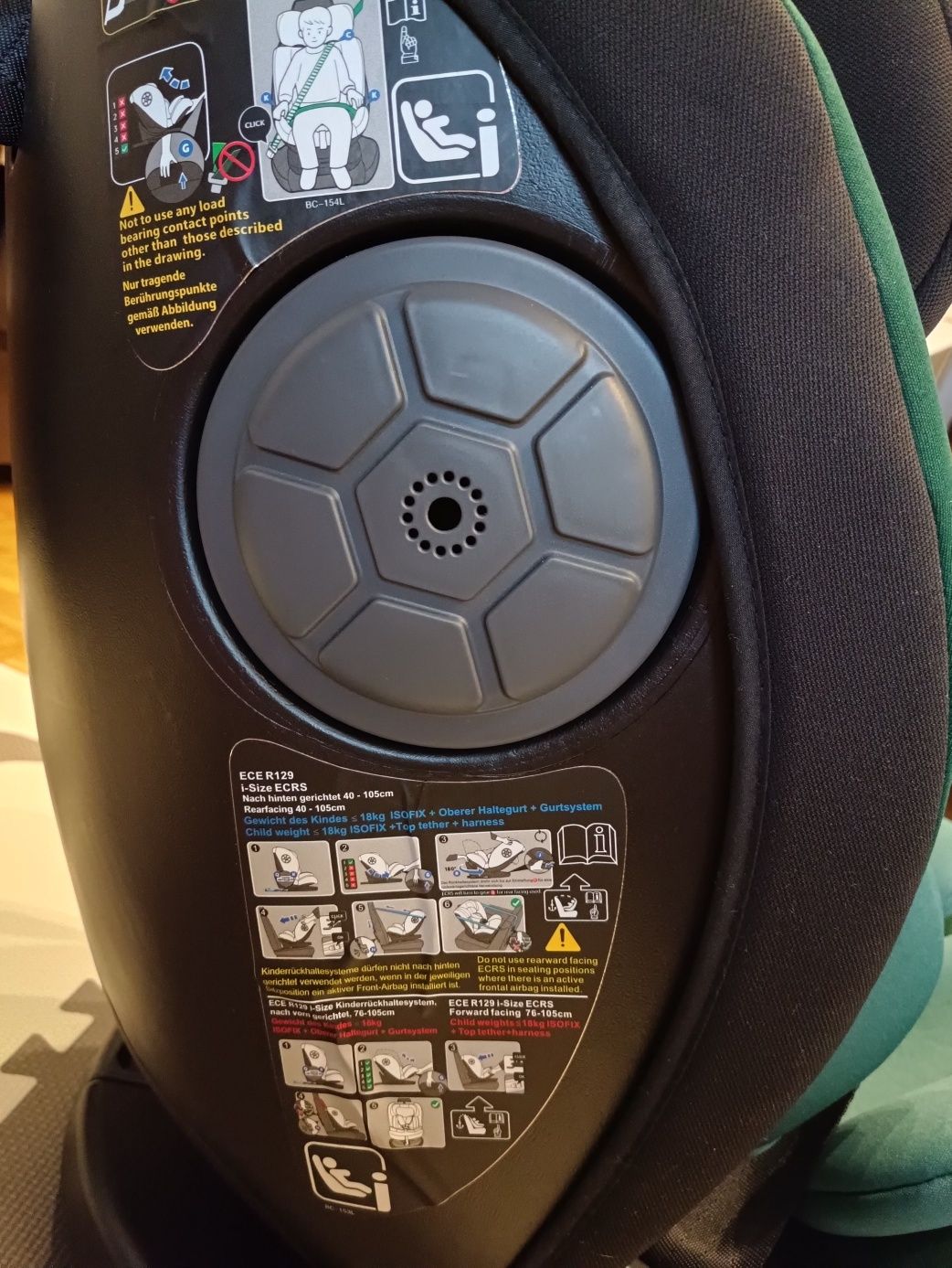Fotelik dziecięcy Mokka i-size Emerald z ISOFIX