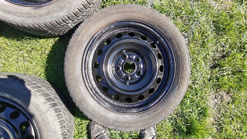Koła stalowe 16 cali Toyota, Czujniki TPMS, oryginalne kołpaki