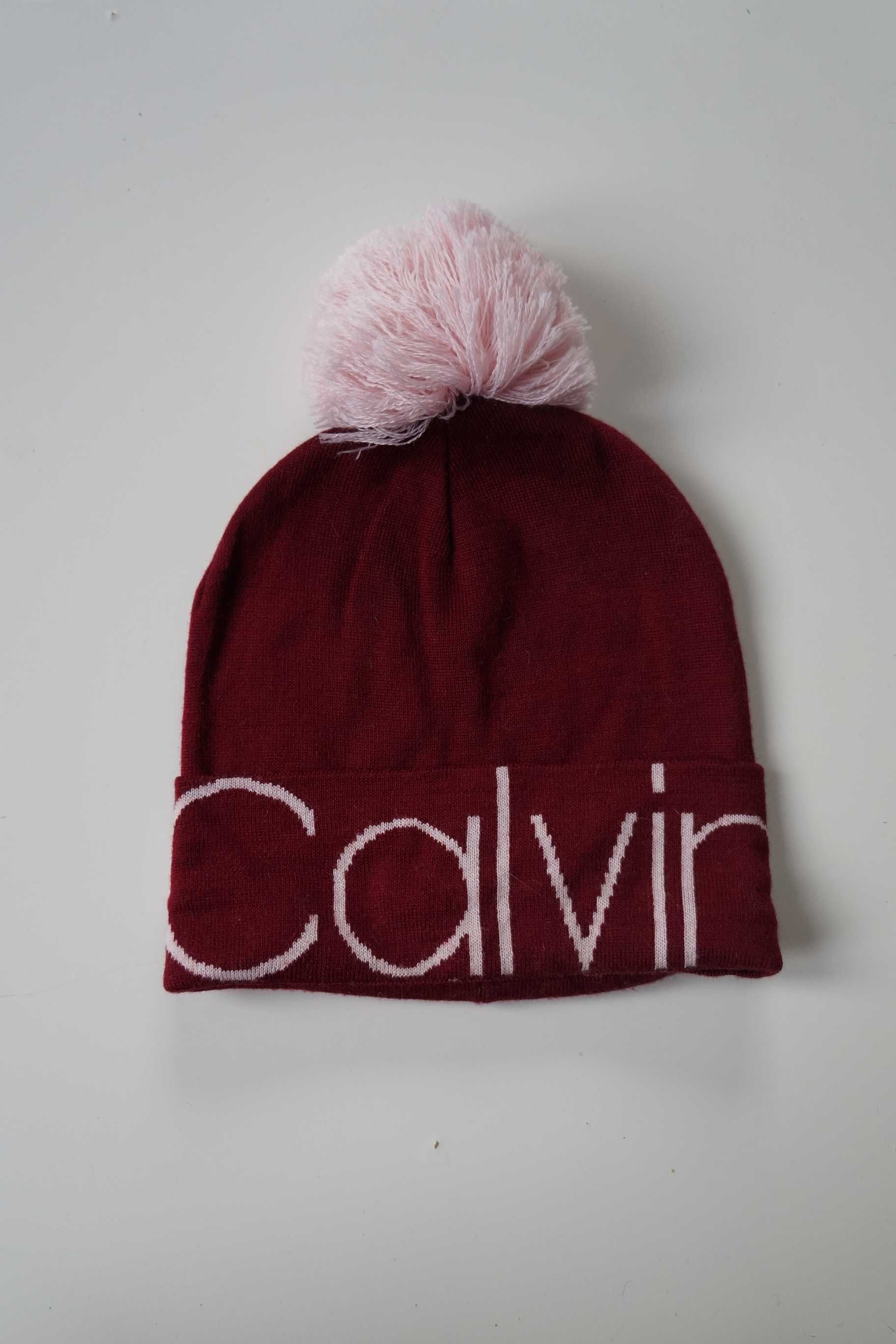 Czapka damska Calvin Klein Pom Pom Beanie