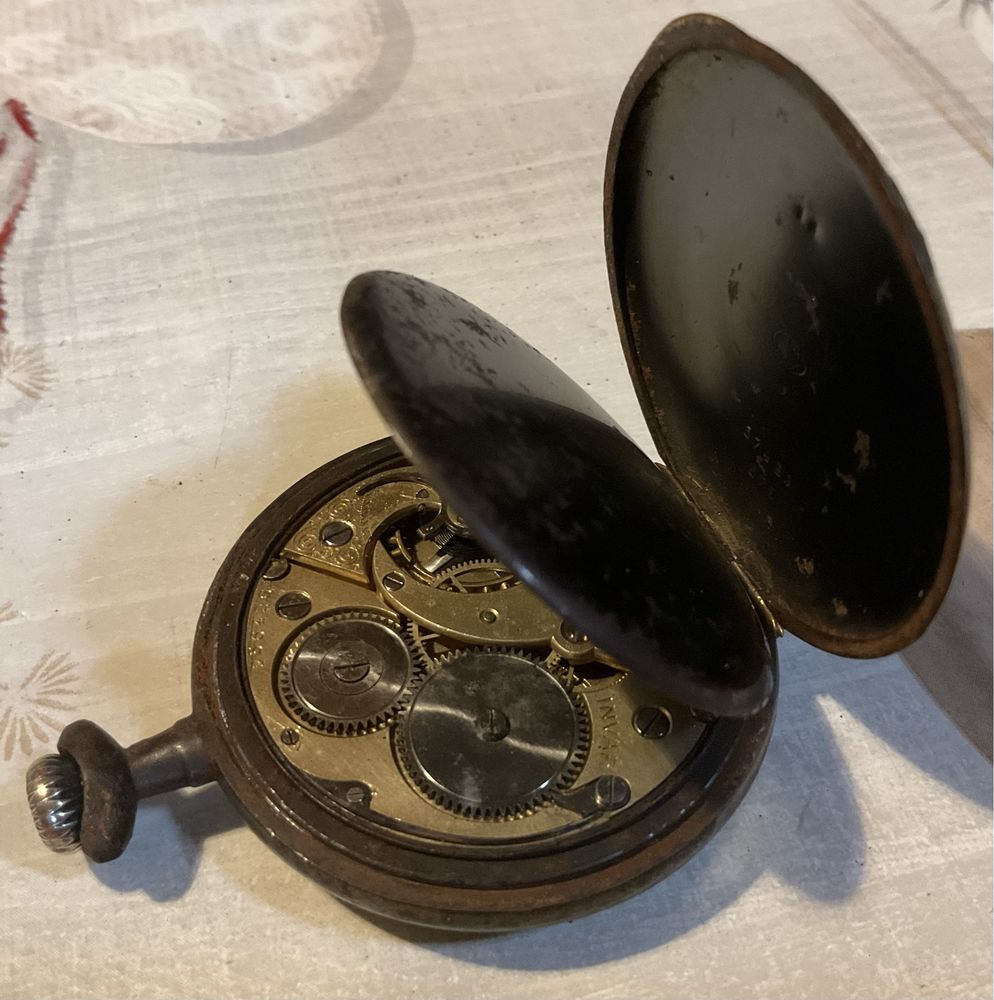 Relogio bolso INVAR com simbolos maçonicos - Muito raro