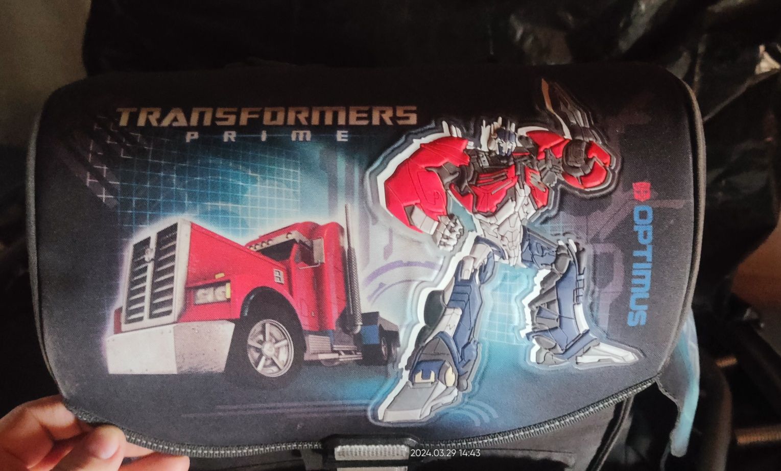 Tornister pierwszoklasistów szkolny. Transformers.