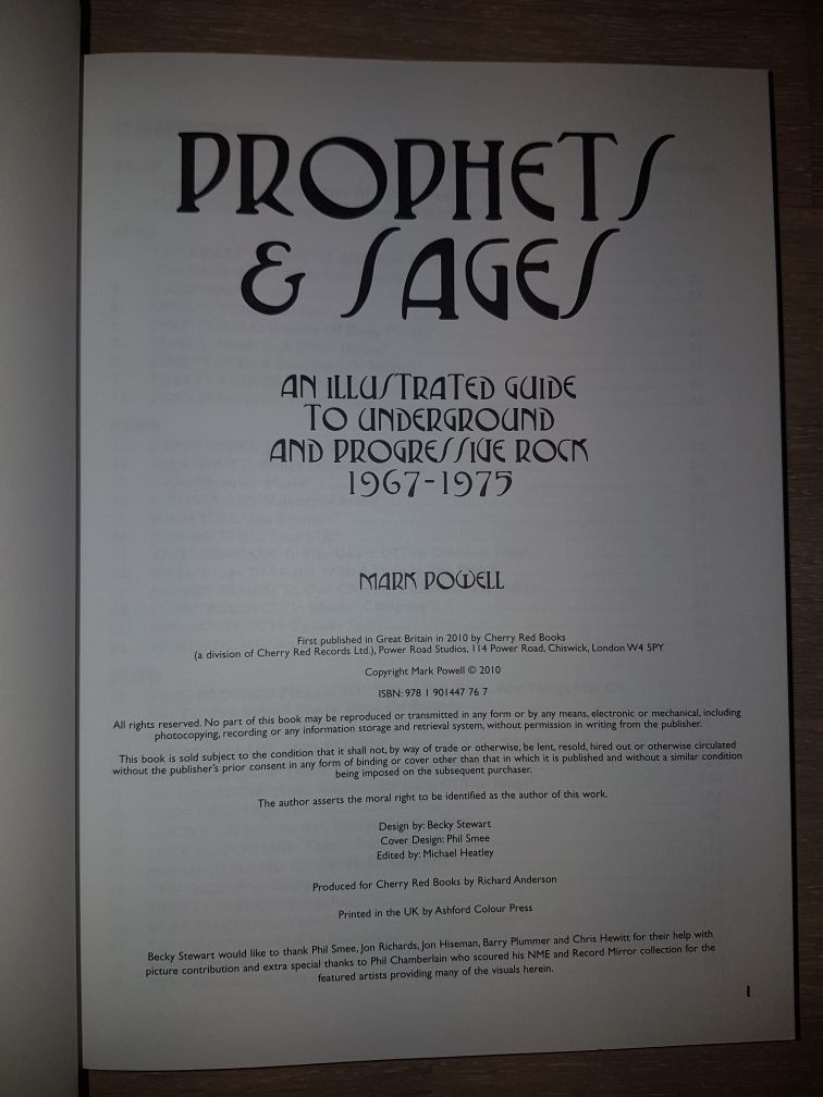 Mark Powell - Prophets & Sages, Illustrated Guide ... Progressive Rock