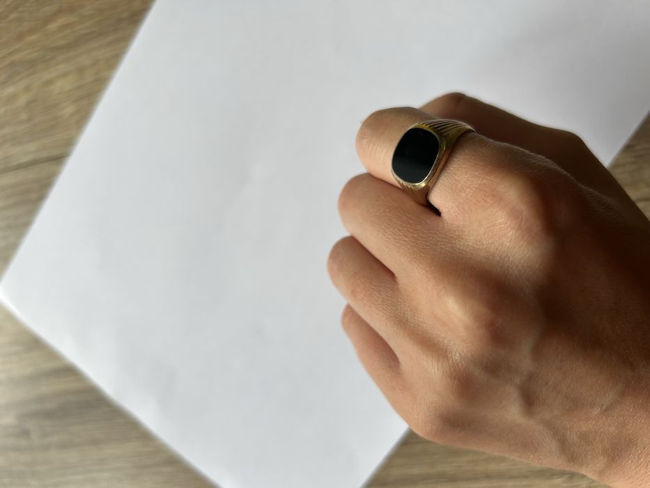 Zloty sygnet meski 333