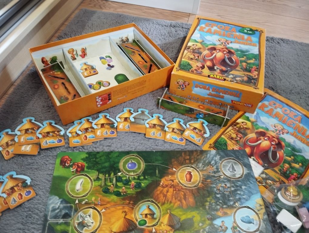 Sprzedam grę planszową Epoka kamienia Junior 5+ stan idealny