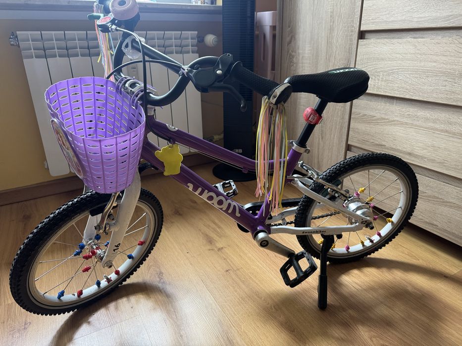 Woom 3 GO Automagic 16 rower 4-6 lat fioletowy