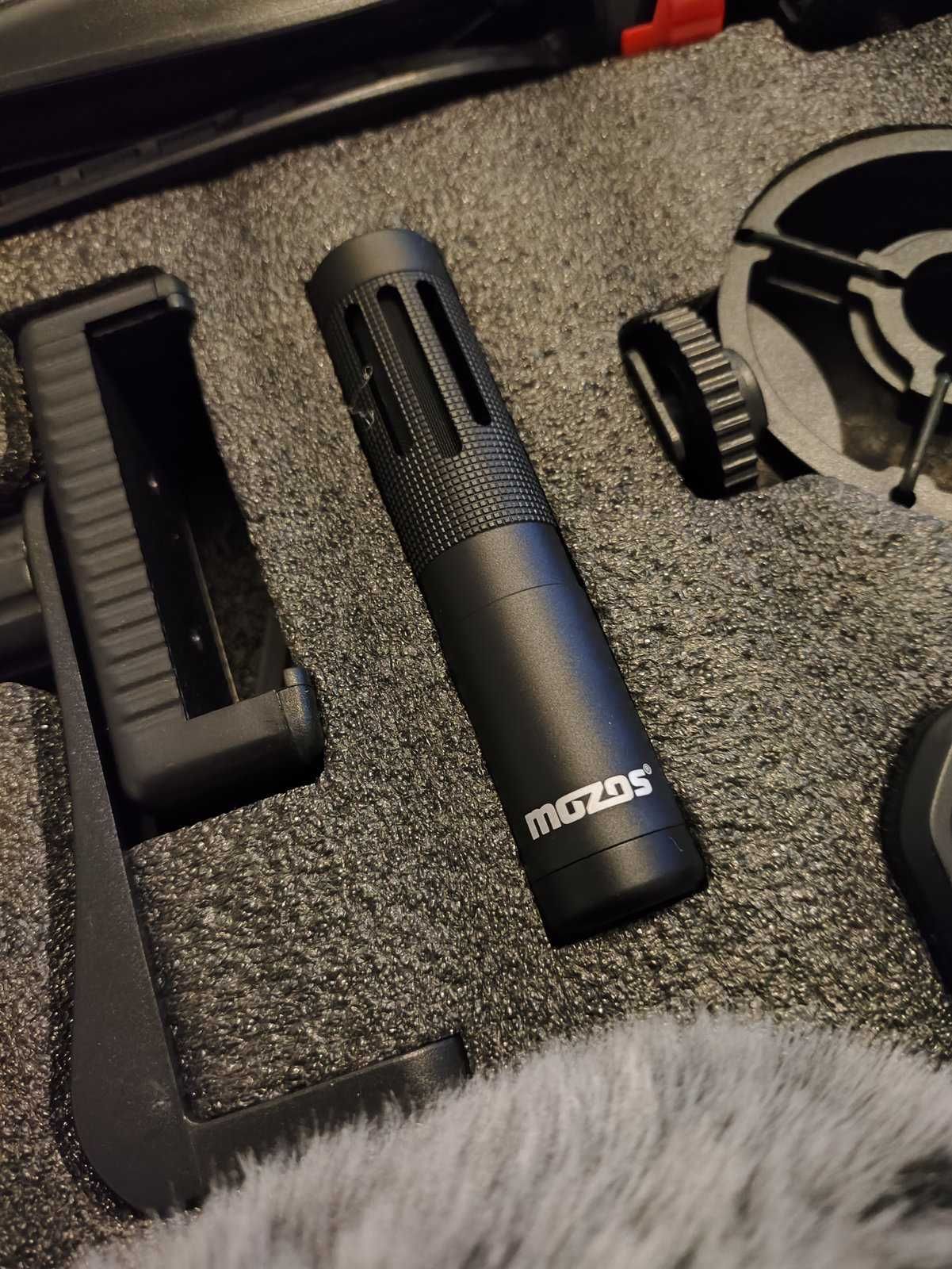 Mozos VLK1 Vlogging kit statyw, lampa, mikrofon zestaw do vlogowania