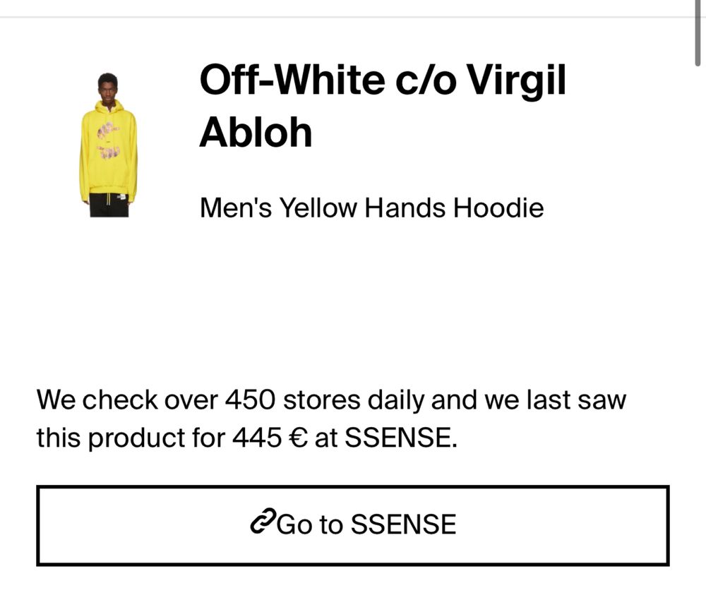 Off White худи «hands»