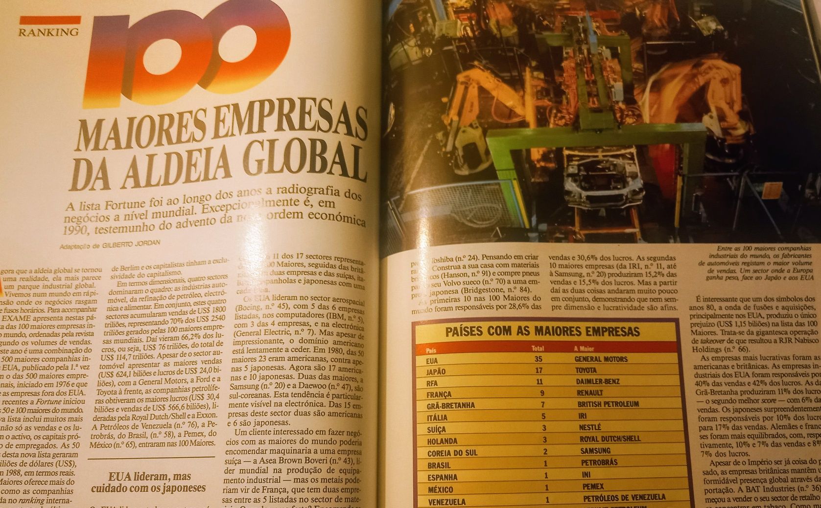 As 100 maiores do mundo e choque do petróleo 1990 Exame n°19