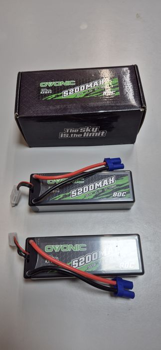 Bateria LiPo (Lítio Polímero) da marca Ovonic.