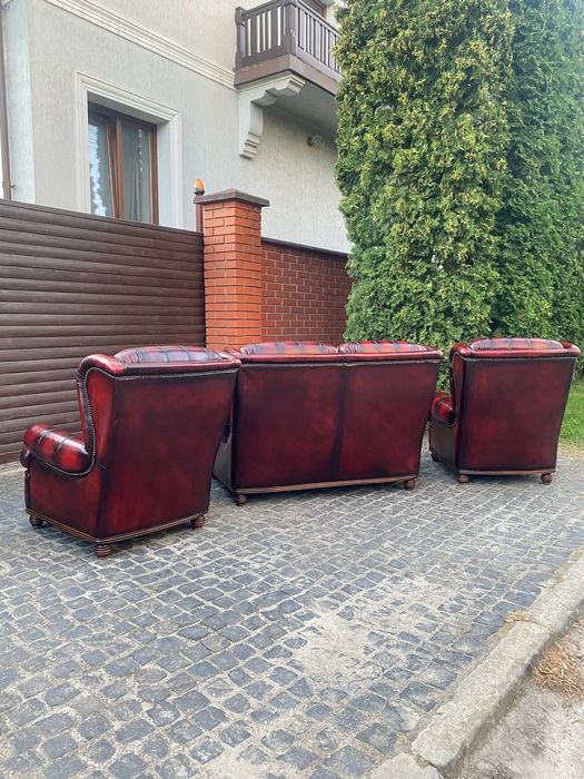Шкіряний комплект меблів