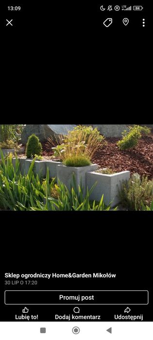 Betonowy element U 40×40×40