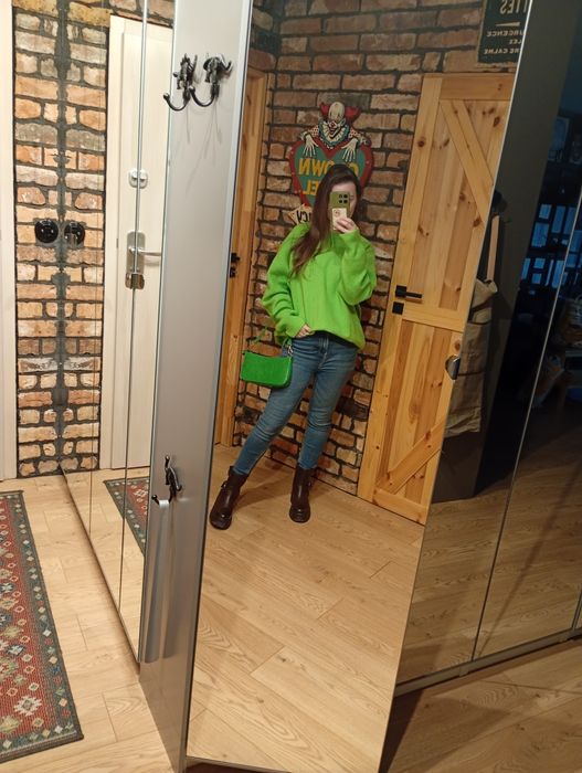 Zielony sweter Zara