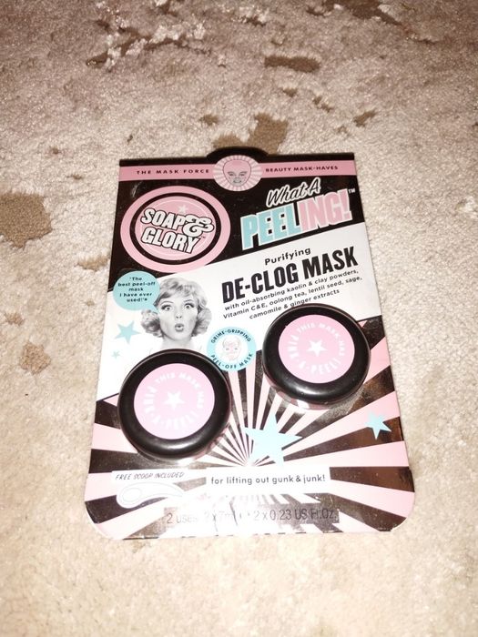 Очищувальна маска-плівка Soap & Glory What A Peeling! De-Clog Mask.