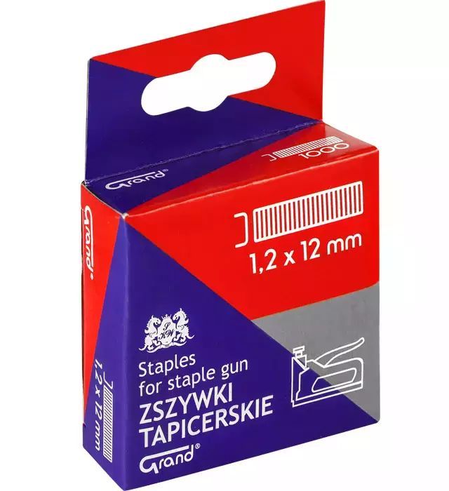 Zszywki Tapicerskie 1.2x12mm Op1000szt Grand pudełko. KW Trade
