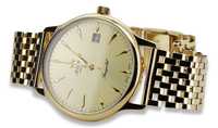 Złoty zegarek Atlantic 14k 585 z bransoletą męski mw003y&mbw008- War
