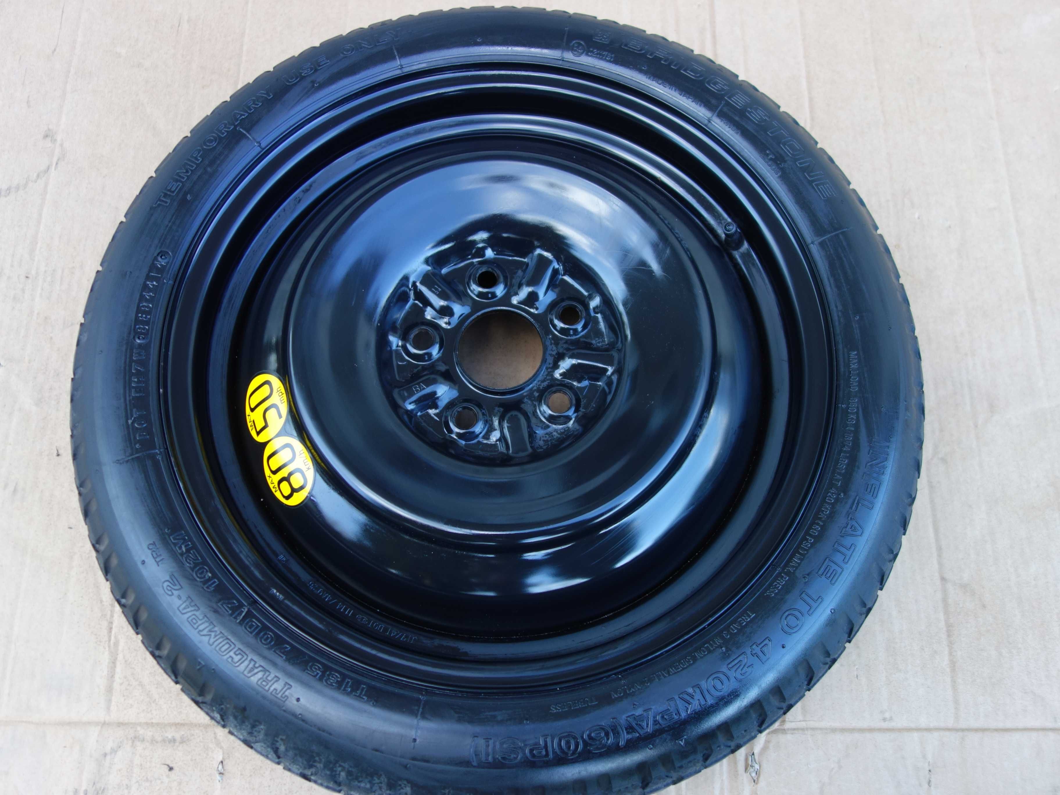 Koło Zapasowe Dojazdowe TOYOTA CHR CH-R 17'' Oryginał