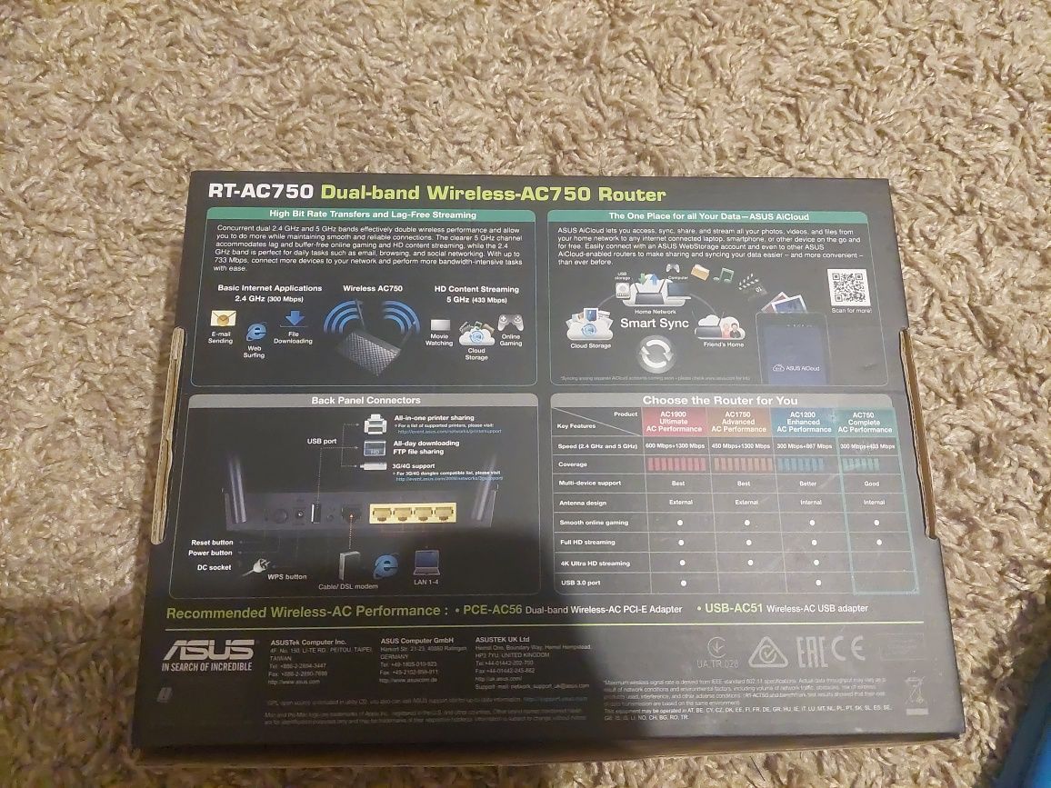 Router ASUS RT-AC750