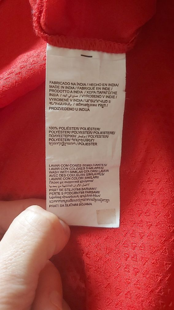 Blusa vermelha de manga comprida Modalfa