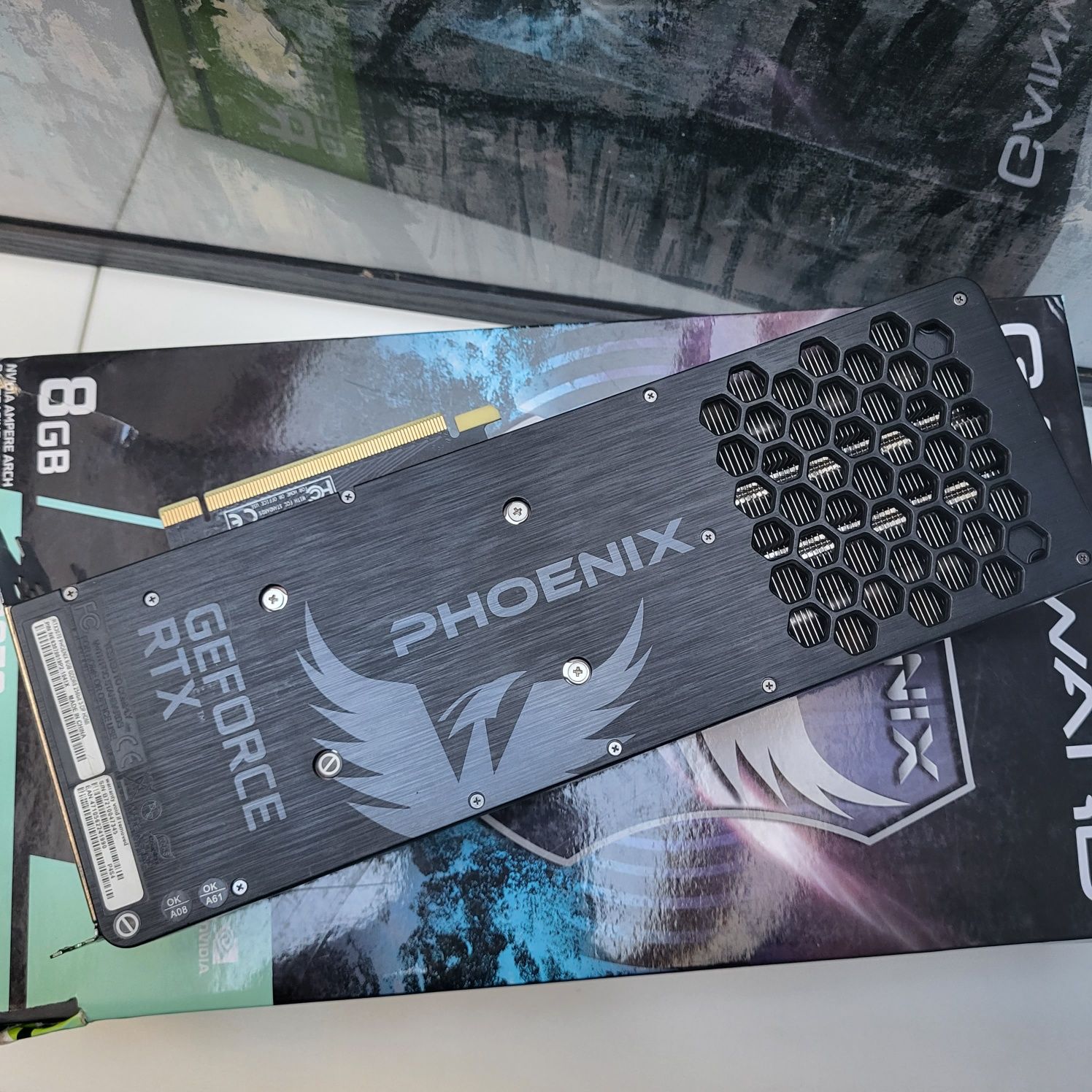 3 wentylatory RTX 3070 Phoenix OC GAINWARD karta graficzna RGB