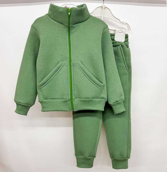 ТОП! Теплий костюм на флісі 98-158 см на блискавці фліс осінь/зима