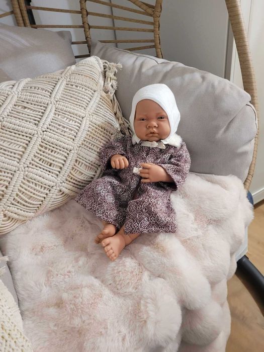 Ubranko dla lalki bobasa baby born 40-44cm płaszczyk z czapką