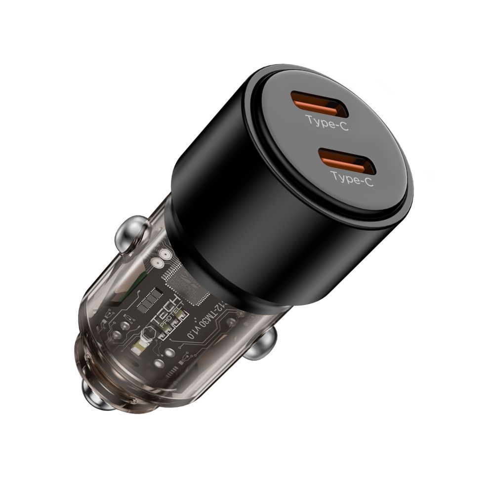 Tech-Protect Cc03 2-Port Car Charger Pd 100W Black