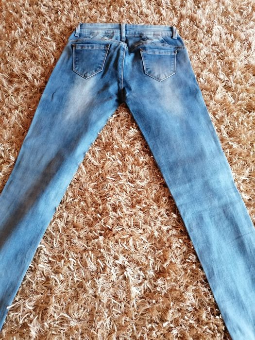 Calças de ganga  elásticas T 38, desde