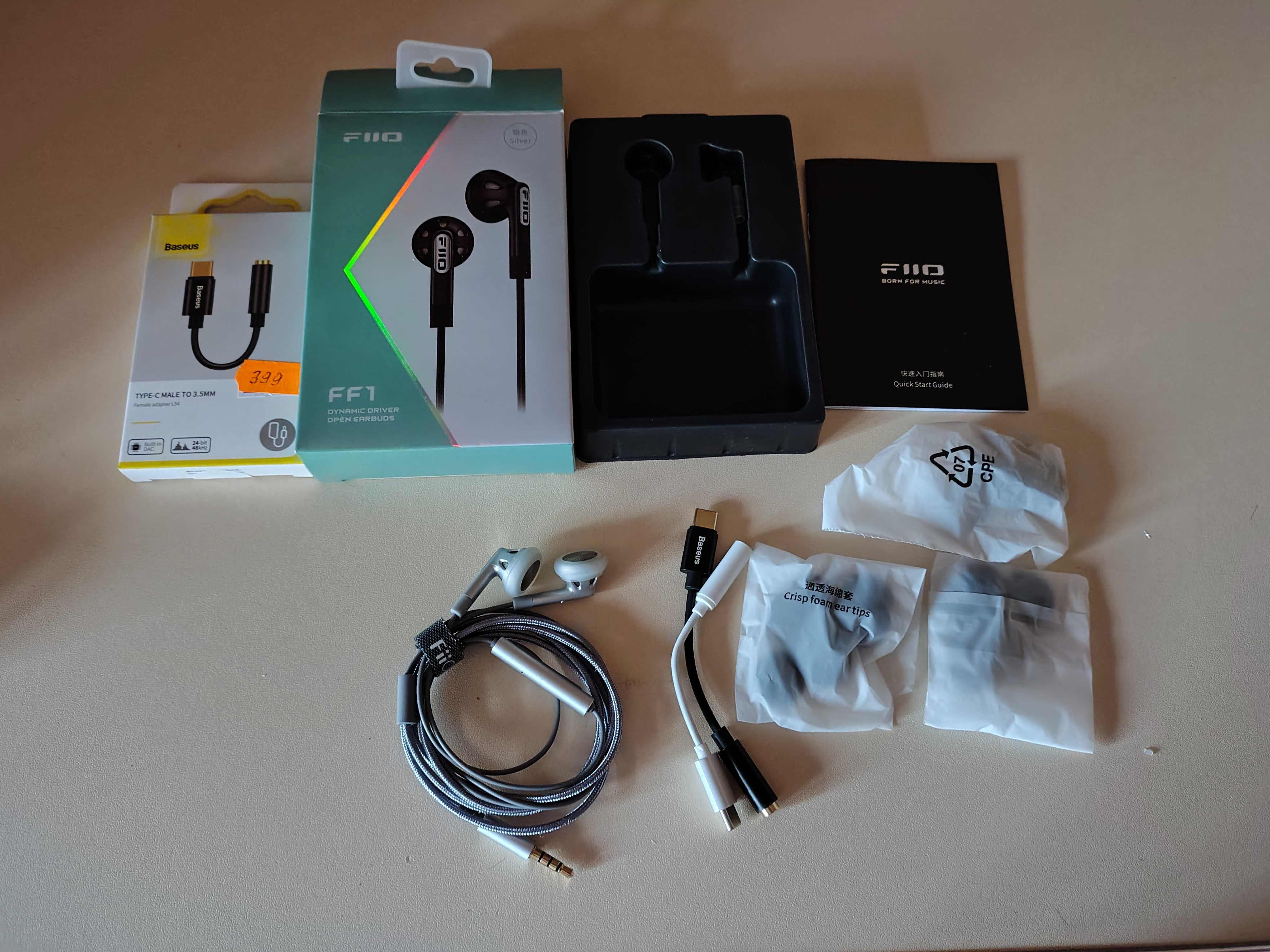 Навушники FiiO FF1 сріблясті