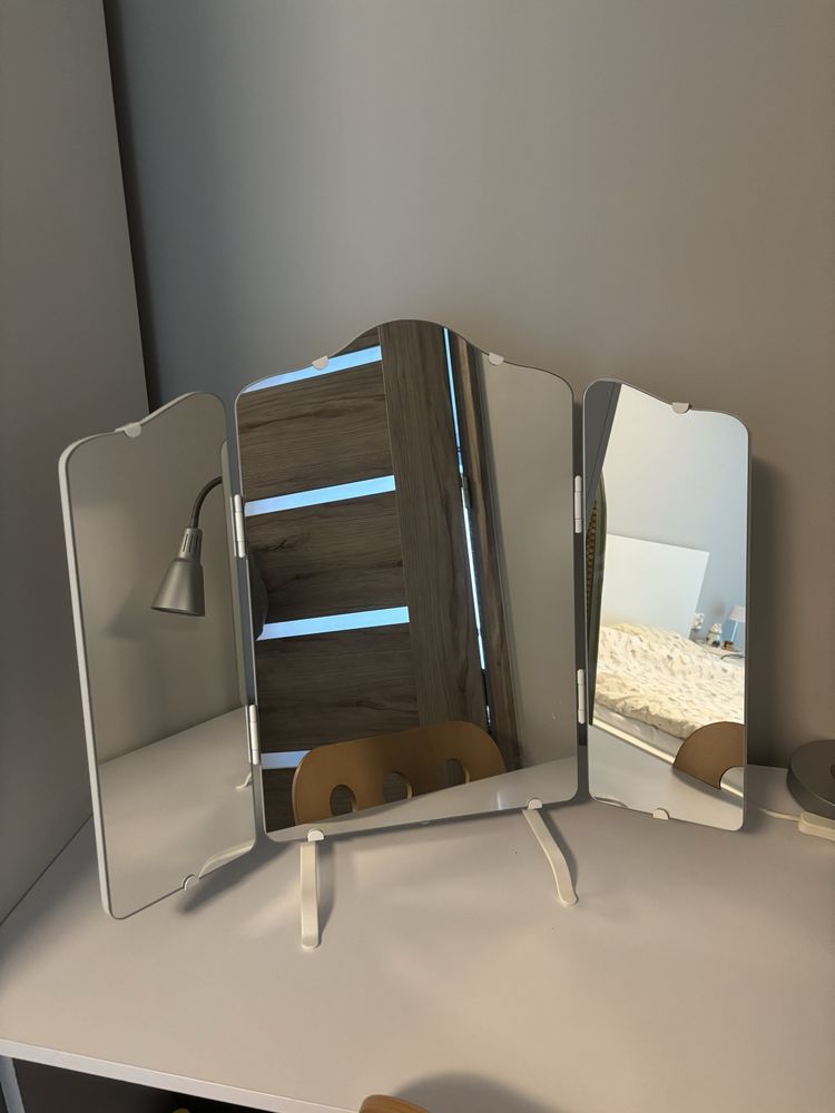 Lustro trójdzielne rossared ikea