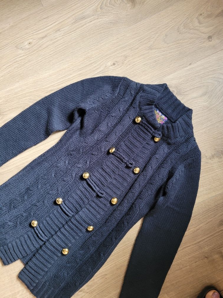 Sweter kardigan długi jak nowy