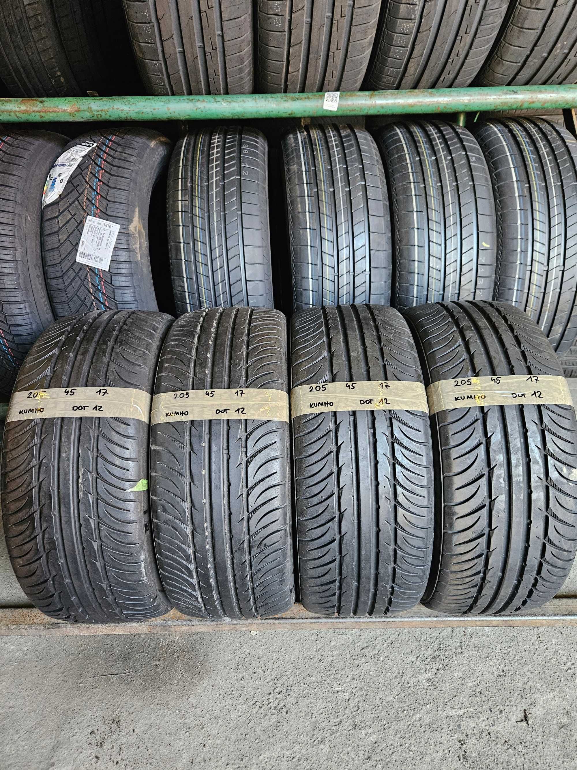 4szt Opona Kumho Ecsta SPT 205/45R17 z 2012r używana lato