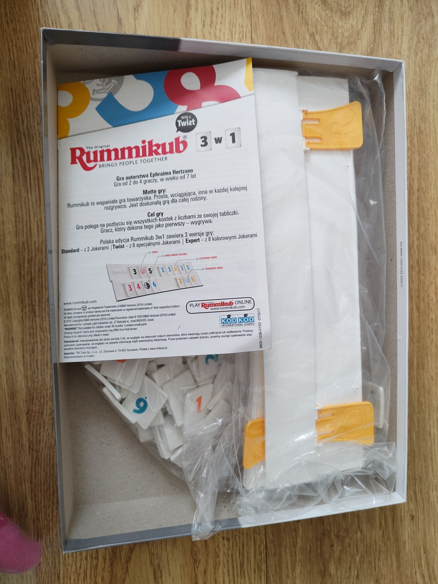 "Rummikub 3 w 1"  gra planszowa