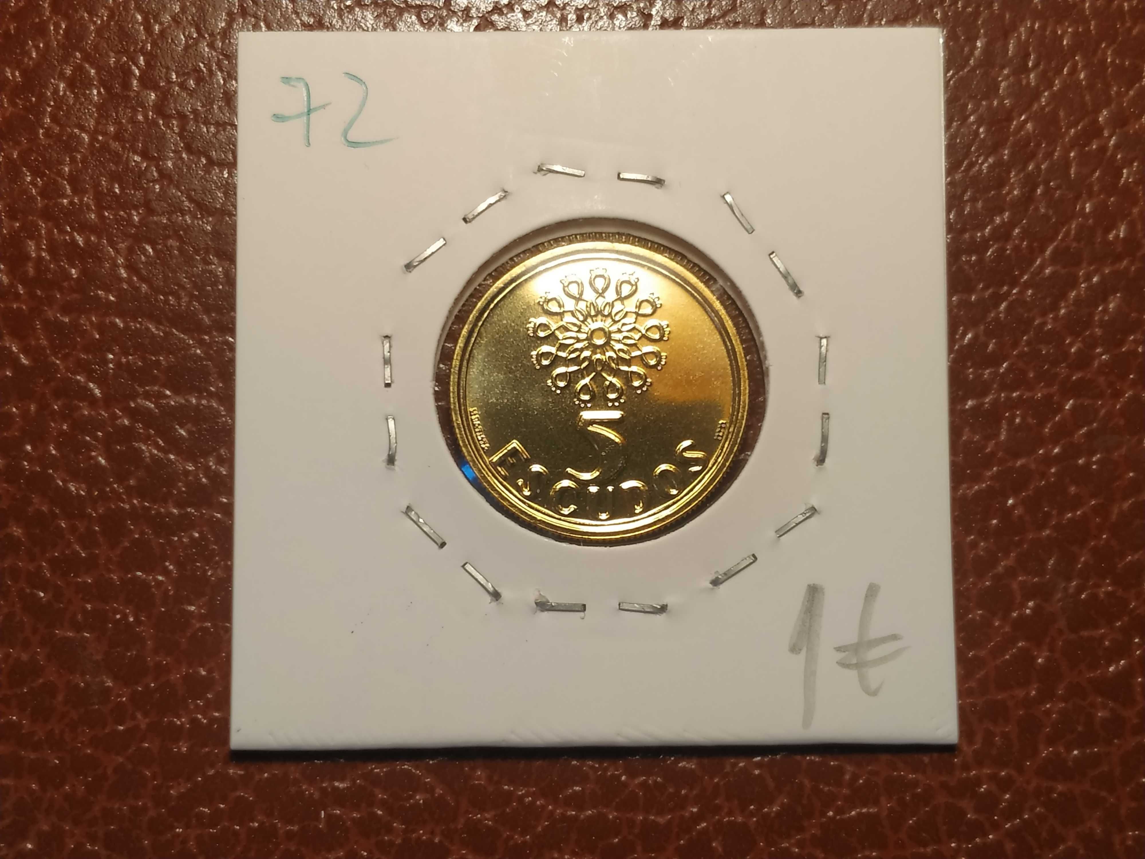 72 Portugal - moeda de 5 escudos de 1993 BNC