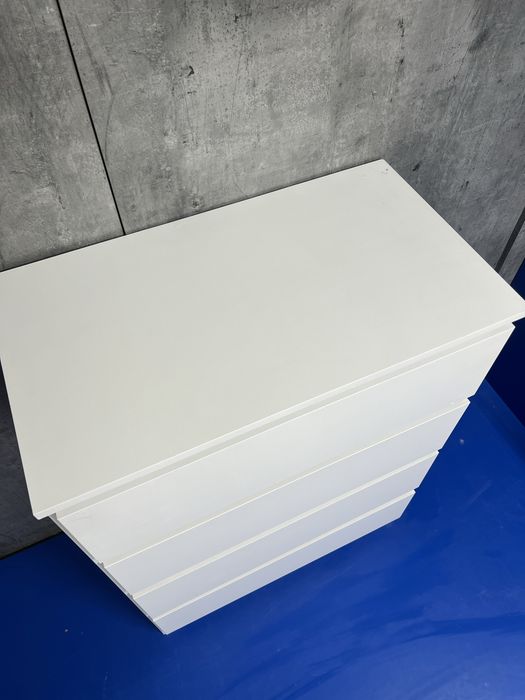 Biała komoda jak ikea malm 4 szuflady