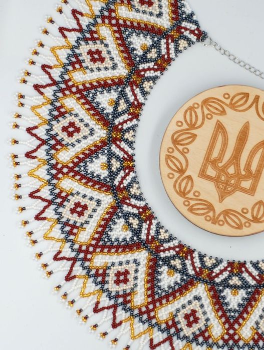 Вишукане намисто силянка ручної роботи з чеського бісеру