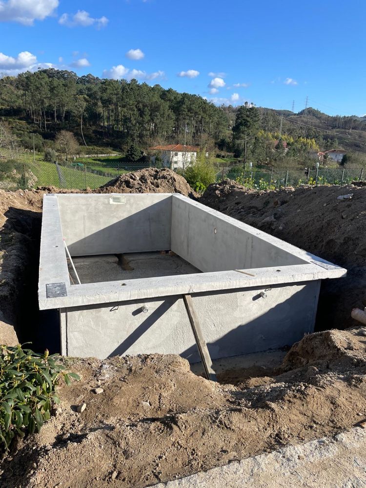 Piscina modular em betao