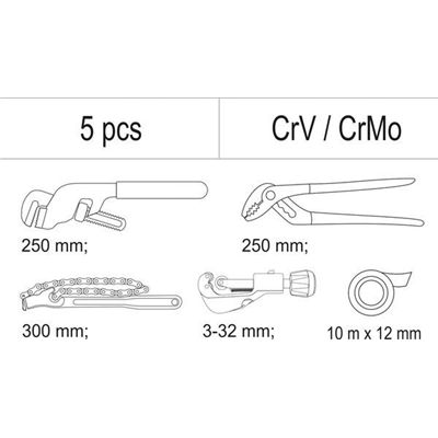 Zestaw Narzędzi Hydraulika Yato Yt-55481