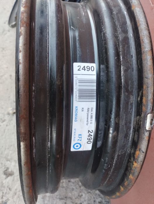 Продається комплект залізних дисків R 13, 4#100до авто Кіа, Хюндай
