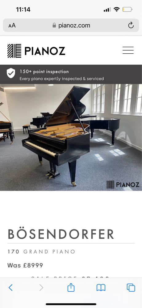 Bösendorfer 170 cm 1929r