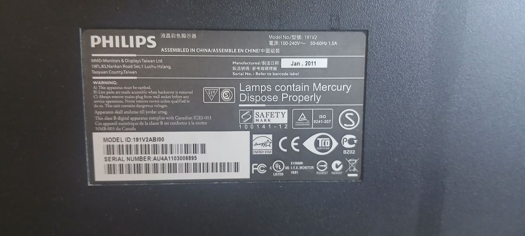 Monitor Philips 191V2