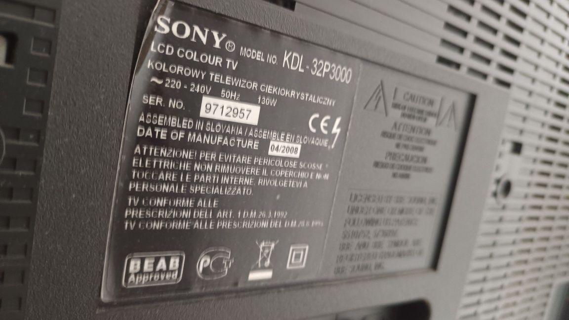 Telewizor Sony Bravia KDL-32P000