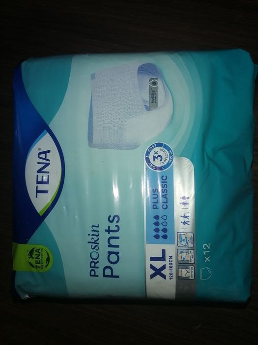 Pantsy TENA XL 4x12szt chłonność plus