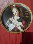 Prato em porcelana  Natal 2005 "Santa Joana Princesa"