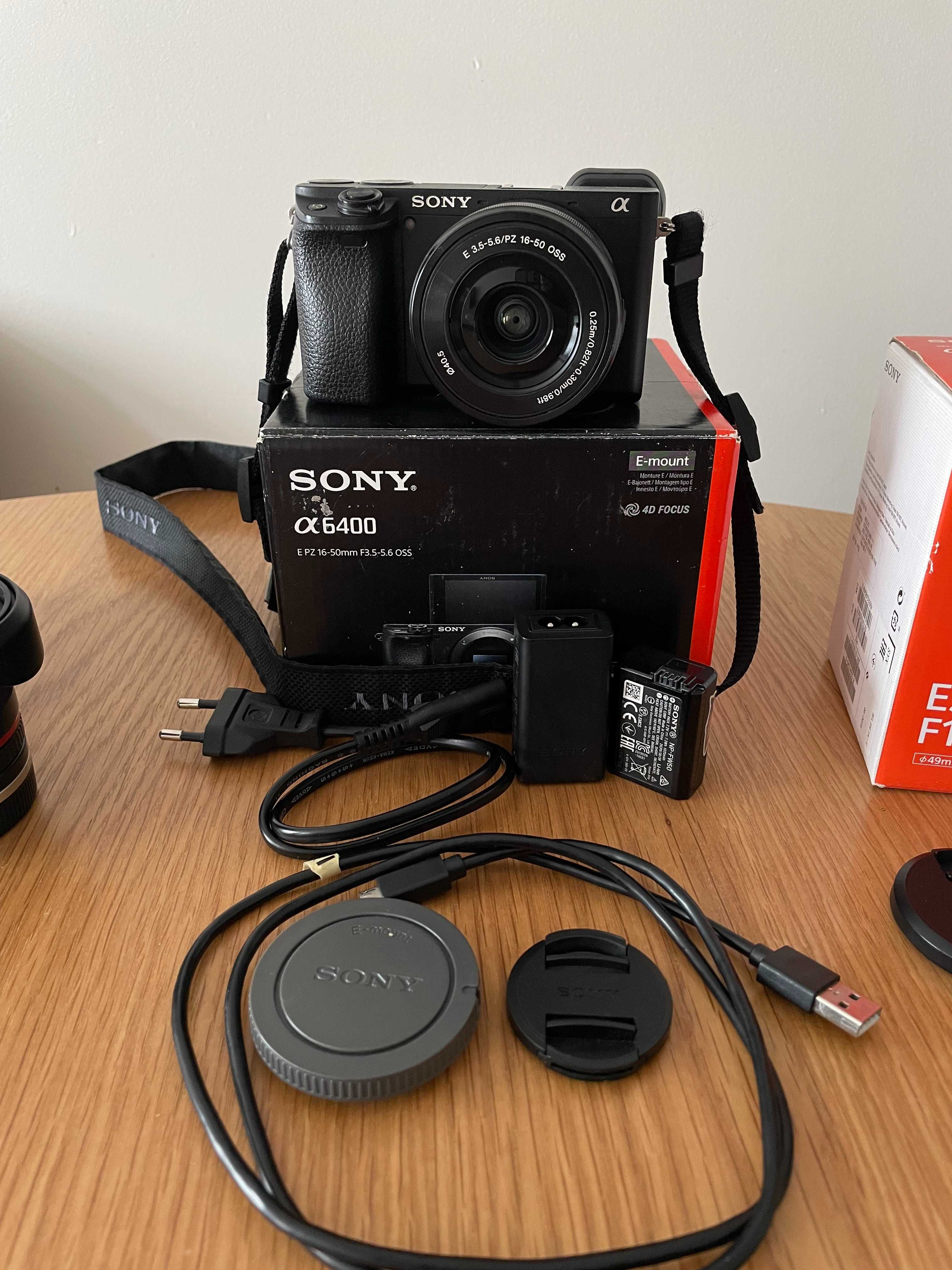 Sony a6400 + obiektywy i akcesoria