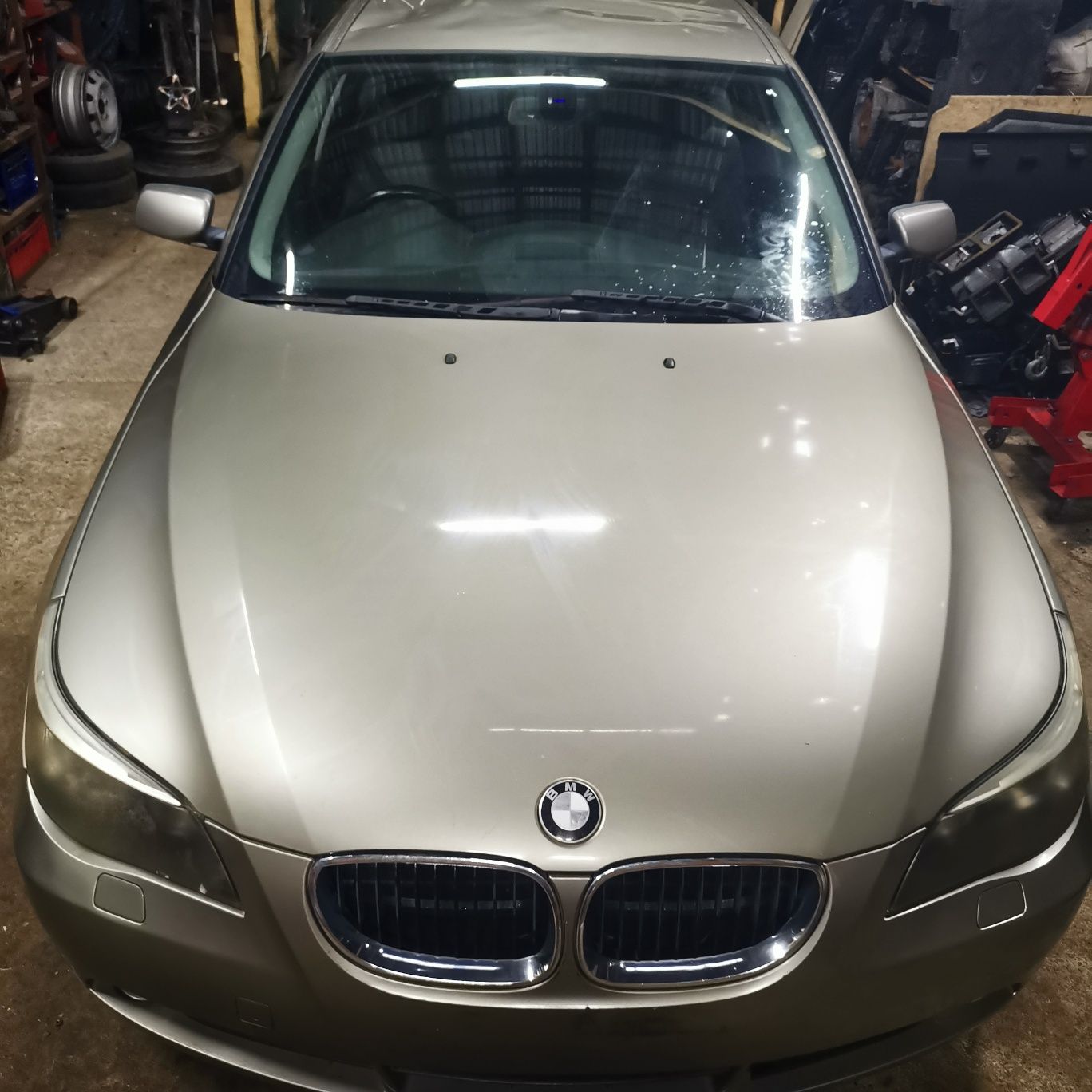 BMW E60 E61 przód kompletny Olivin metalic maska zderzak pas błotniki
