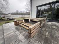 Komplet drewnuany ba taras sofa kanapa stół
