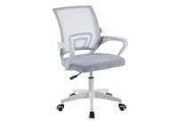 Кресло офисное на колесиках компьютерное Vertigo стул серый+белый