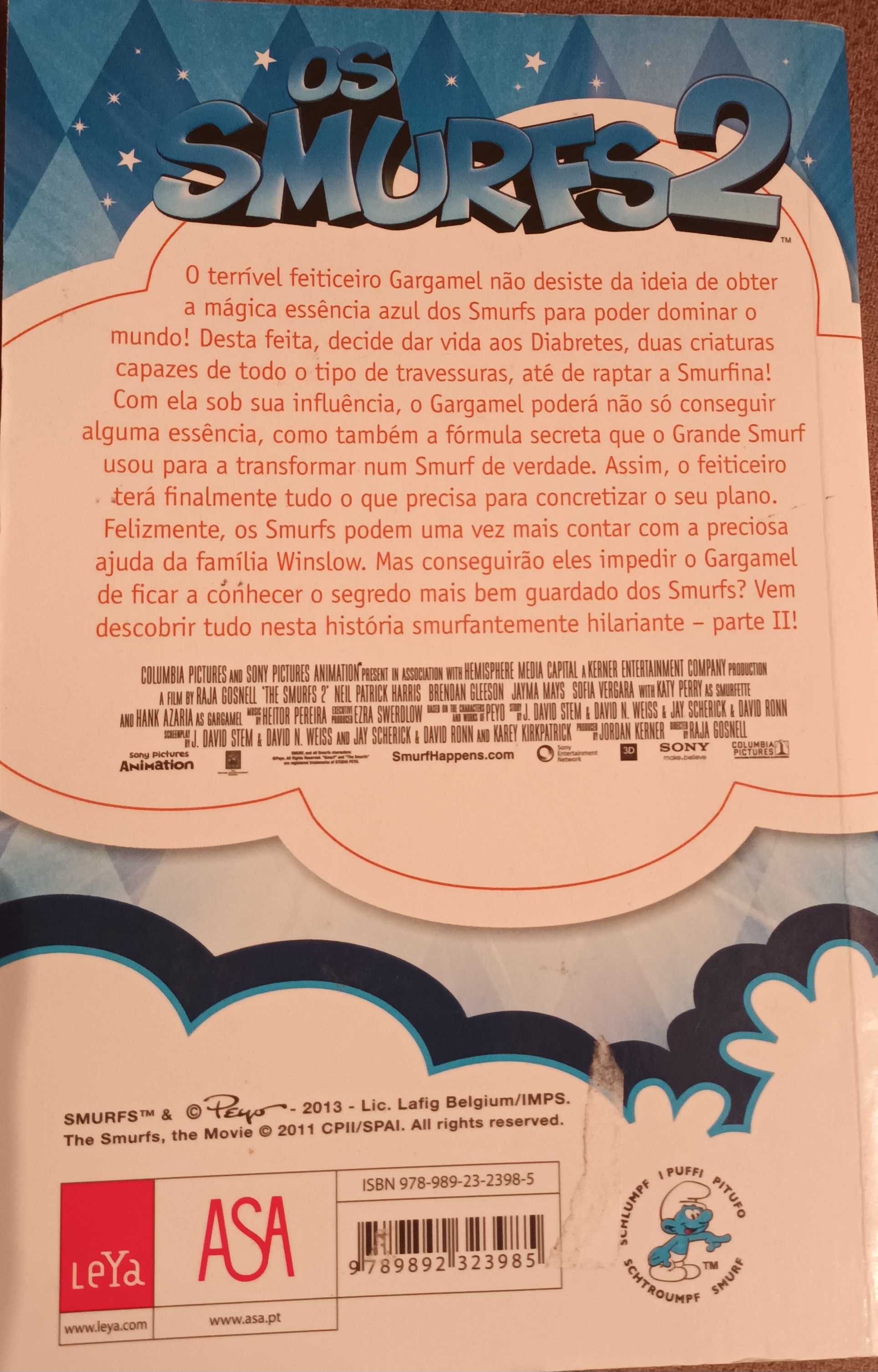 Livro - Os Smurfs 2,   livro do filme